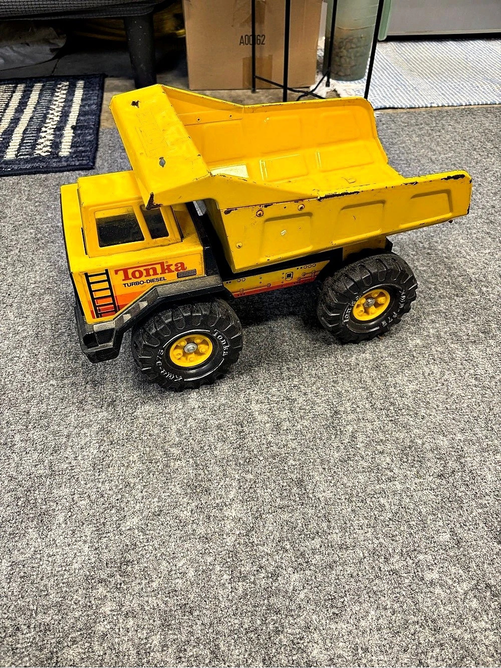 Tonka Mighty Tonka Turbo-Diesel Dump Truck Toy Yellow & Black